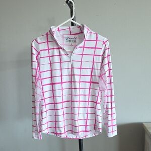 IBKUL Quarter Zip Lightweight Long Sleeve Top